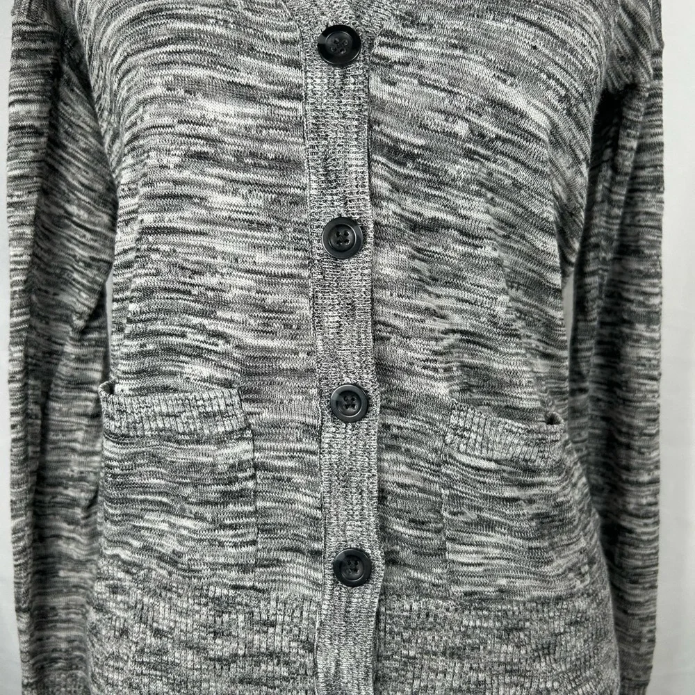 Mossimo Cardigan XS | Gray Marled V Neck Button Front Cozy Knit
